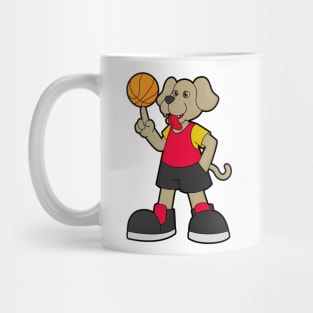 Dog as Basketball player with Basketball Mug